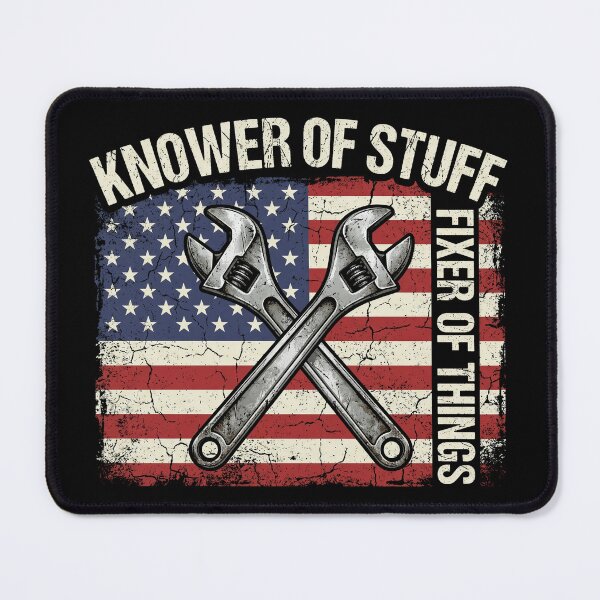 Item preview, Knower of Stuff Fixer of Things Men Mechanic Dad Fathers Day designed and sold by OlakunleOloroz.