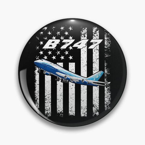 Item preview, B747 Vintage American Flag Aviation designed and sold by Emberglowo.