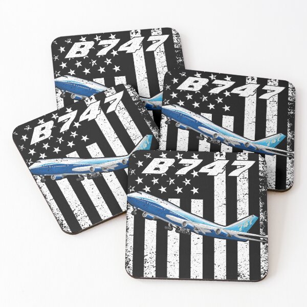 Item preview, B747 Vintage American Flag Aviation designed and sold by Emberglowo.