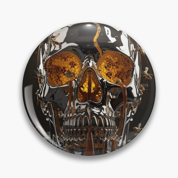 Artikelvorschau, Chrome Skull Hive – Goldener Schwarm entworfen und verkauft von THEARTCURATİON .