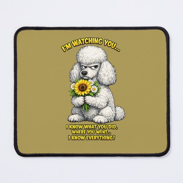 Item preview, Suspicious Dog with sunflower-Funny Cute meme Dog Design designed and sold by Silver Stone.