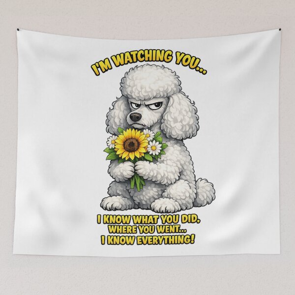 Item preview, Suspicious Dog with sunflower-Funny Cute meme Dog Design designed and sold by Silver  Stone.
