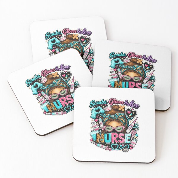 Item preview, Scrubs Gloves & Love Nurse Shirt – Cute Colorful Nurse Life Design designed and sold by Mysticfirelight76 .