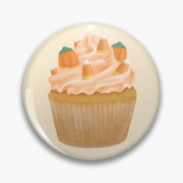Item preview, Pastel Goth Candy Corn Halloween Cupcake designed and sold by EmpressDestiny.