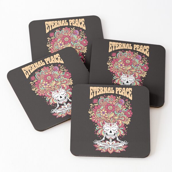 Item preview, Eternal Peace Psychedelic Skeleton Meditation  designed and sold by AwesomeBeyondLimits.