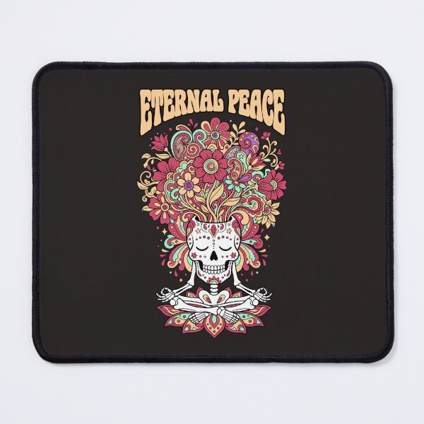 Item preview, Eternal Peace Psychedelic Skeleton Meditation  designed and sold by AwesomeBeyondLimits.