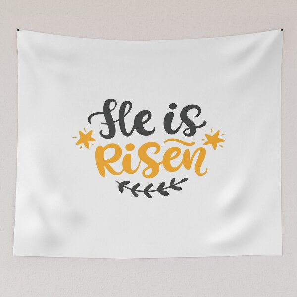 Item preview, He Is Risen Easter Celebratory Script designed and sold by OlyvieArt.