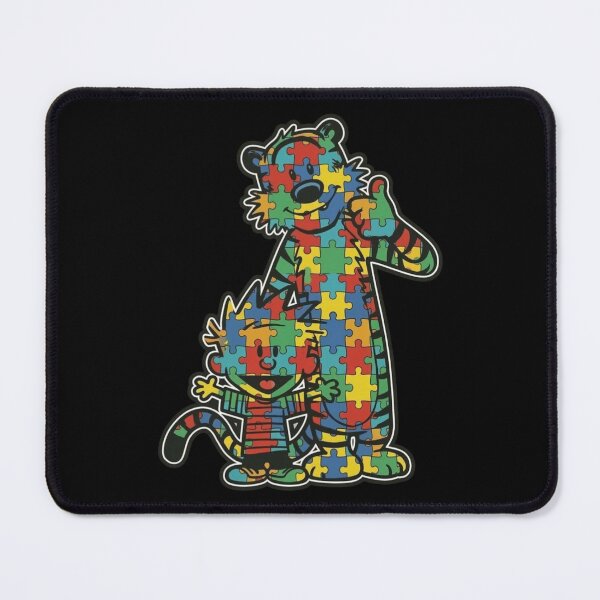 Item preview, Calvin và Hobbes Autism Awareness Colorful Puzzle Piece designed and sold by DamianRoy88.