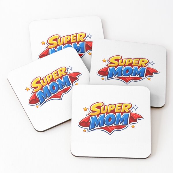 Item preview, Super Mom Comic Style Sticker - Bold Typography & Cape designed and sold by MKreative Studio.