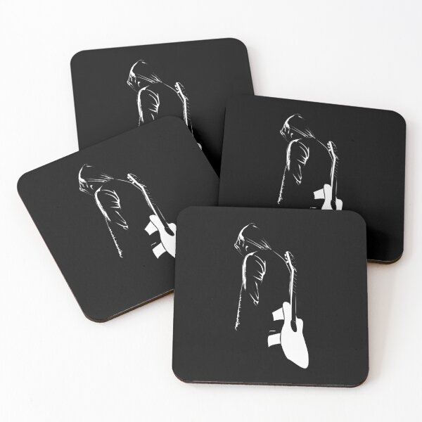Item preview, Minimalist Guitarist in Hoodie Dark Silhouette Art designed and sold by P-Design-Lab.