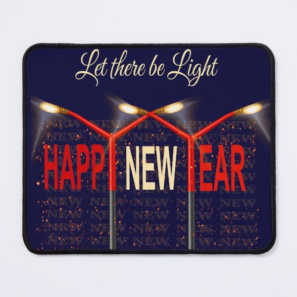 Item preview, Bold Happy New Year Street Light Design designed and sold by LeelaWorks.org.