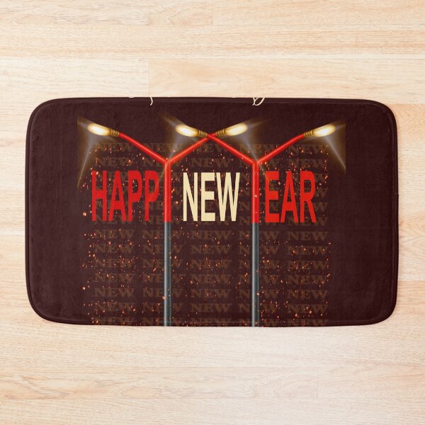 Item preview, Bold Happy New Year Street Light Design designed and sold by LeelaWorks.org.
