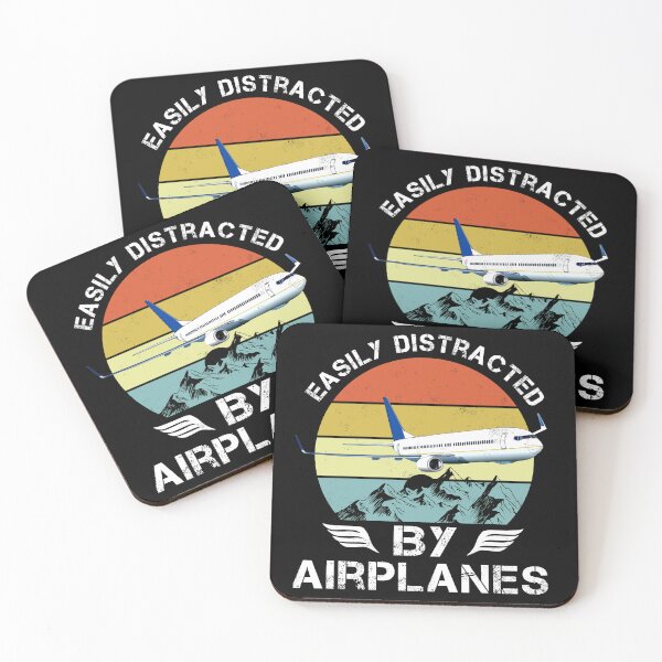 Item preview, Easily Distracted By Airplanes Retro designed and sold by Emberglowo.