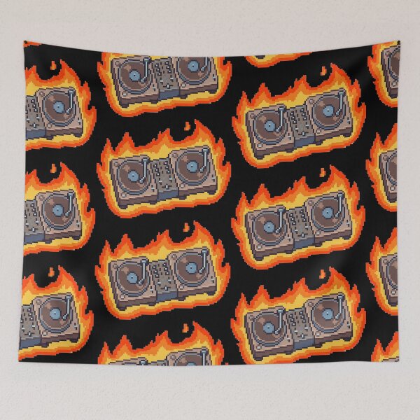Item preview, DJ Master Pixel Art designed and sold by moodboardzz.