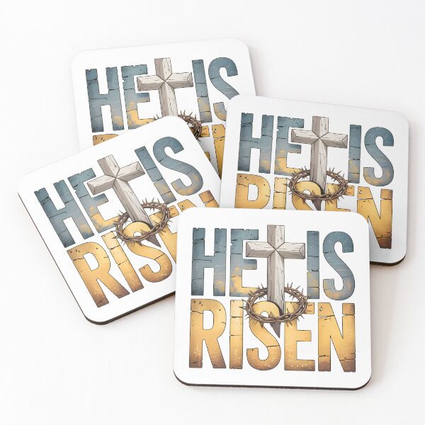 Item preview, He Is Risen Cross Crown of Thorns T-Shirt designed and sold by OlyvieArt.