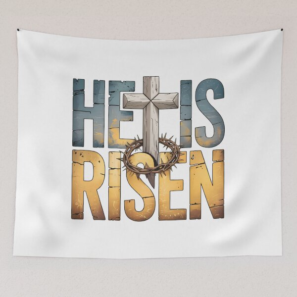 Item preview, He Is Risen Cross Crown of Thorns T-Shirt designed and sold by OlyvieArt.