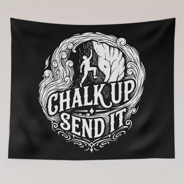 Item preview, Chalk Up Send It Rock Climbing Adventure designed and sold by JoyJRamos.