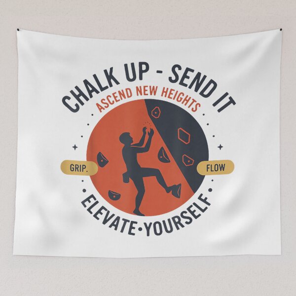 Item preview, Chalk Up Send It Elevate Yourself designed and sold by JoyJRamos.