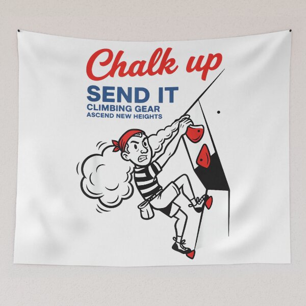 Item preview, Chalk Up Send It Climbing Gear Fun Design designed and sold by JoyJRamos.