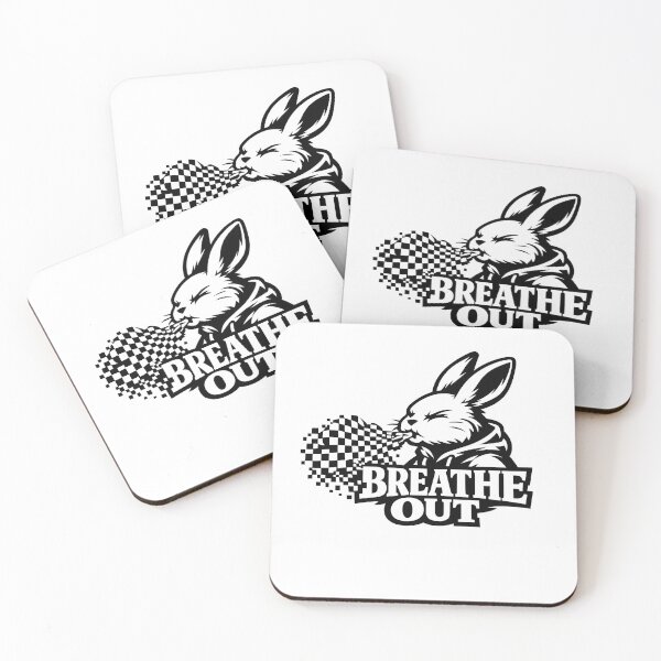 Item preview, Breathe Out Bunny Respiratory Therapist Minimal Medical Breathing Therapy Design designed and sold by ClinicalHubs.