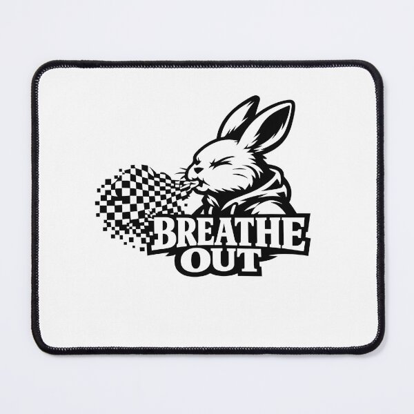 Item preview, Breathe Out Bunny Respiratory Therapist Minimal Medical Breathing Therapy Design designed and sold by ClinicalHubs.