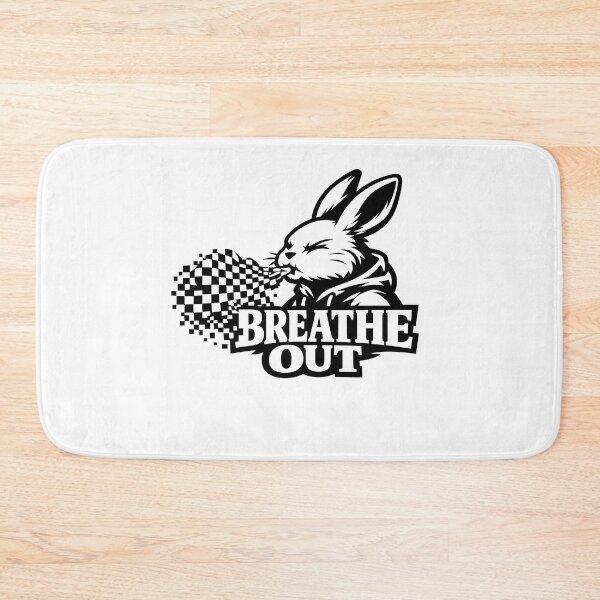 Item preview, Breathe Out Bunny Respiratory Therapist Minimal Medical Breathing Therapy Design designed and sold by ClinicalHubs.