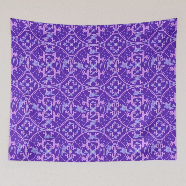 Item preview, Playful Purple Abstract Pattern – Cute Hand Drawn Geometric Design designed and sold by thanratdesign.