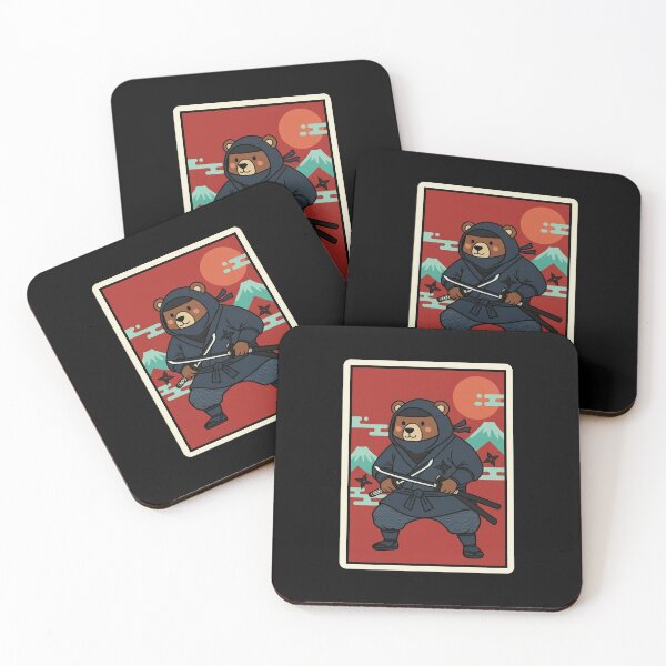 Item preview, Ninja Bear Japanese Style Warrior Animal  designed and sold by JordynLadukeg65.