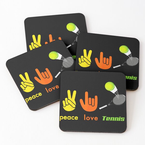 Item preview, Peace Love Tennis Hand Sign Funny Tennis Lover  designed and sold by WayTBeenkenArt.