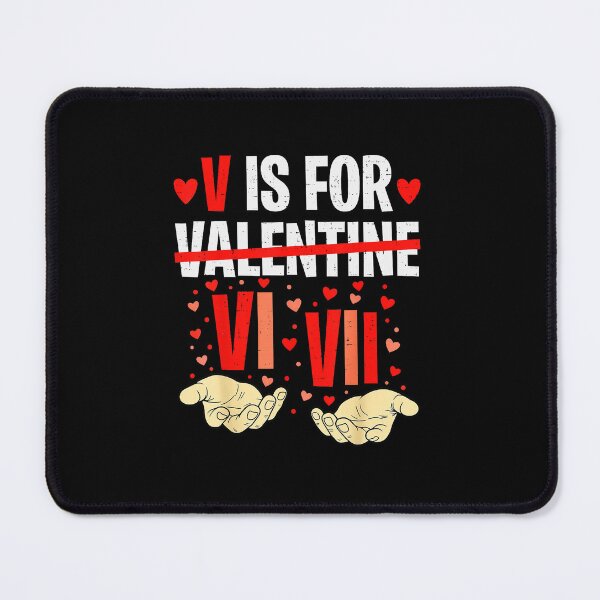 Item preview, V Is For VI VII Funny Math Joke Valentine Humor designed and sold by gladysenglish.