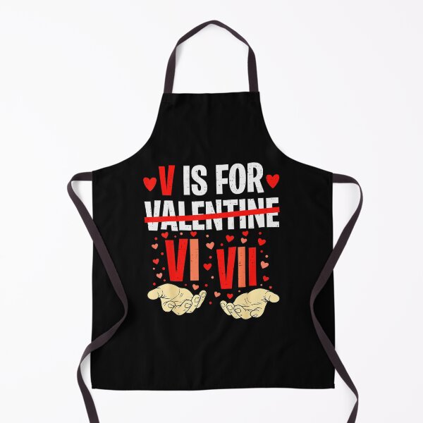 Item preview, V Is For VI VII Funny Math Joke Valentine Humor designed and sold by gladysenglish.