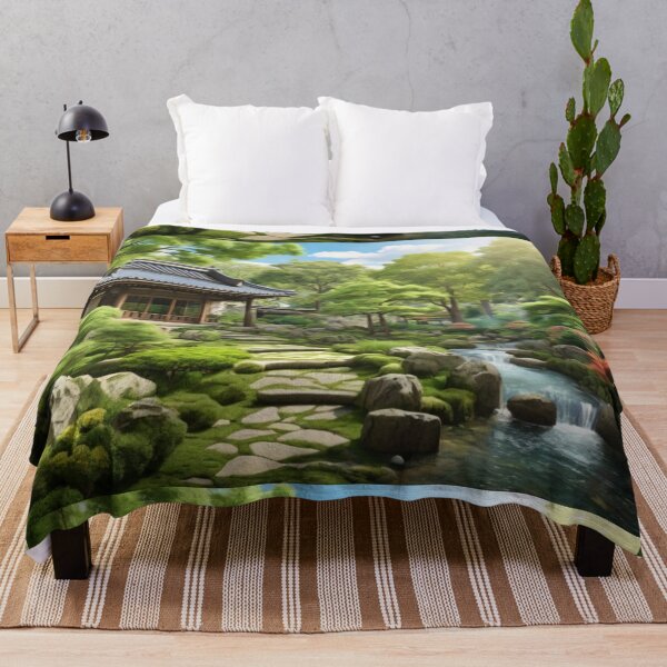 Item preview, Japanese Zen Garden – Peaceful Nature Escape designed and sold by EchoWave11.