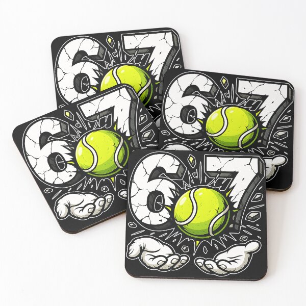 Item preview, 67 Tennis Ball Funny Number Sports  designed and sold by WayTBeenkenArt.