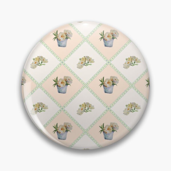 Artikelvorschau, Vintage-Blumentopfmuster – Nahtloses Gartendesign in zarten Pastellfarben entworfen und verkauft von thanratdesign.