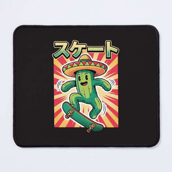 Item preview, Skate Cactus Sombrero Retro Japanese Style designed and sold by AwesomeBeyondLimits.