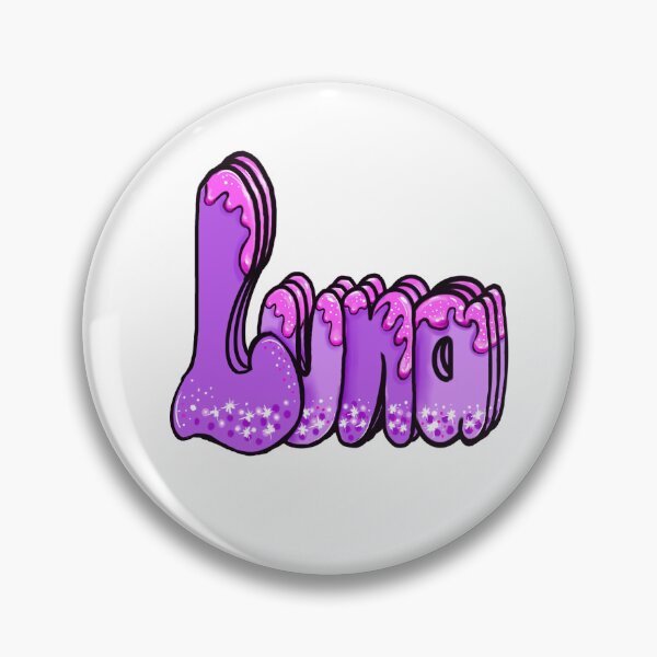 Item preview, Luna Name - Personalized gifts in purple with drips designed and sold by Artonmytee.