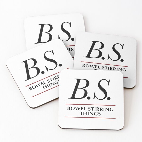 Item preview, B.S. Bowel Stirring Things Typographic designed and sold by Russell Kightley.