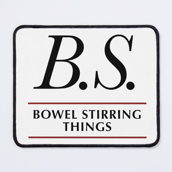 Item preview, B.S. Bowel Stirring Things Typographic designed and sold by Russell Kightley.