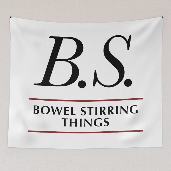 Item preview, B.S. Bowel Stirring Things Typographic designed and sold by Russell Kightley.