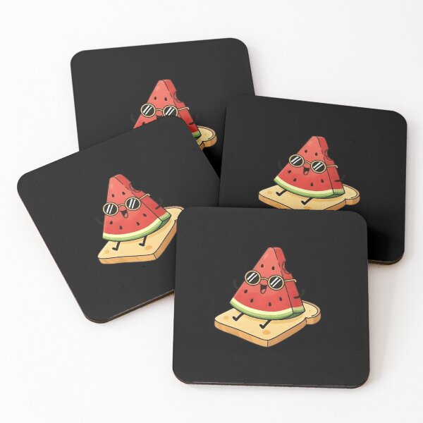 Item preview, Adorable Kawaii Watermelon Slice Sitting on Toast designed and sold by Trendora90.