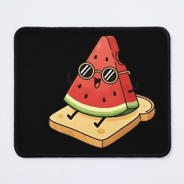 Item preview, Adorable Kawaii Watermelon Slice Sitting on Toast designed and sold by Trendora90.