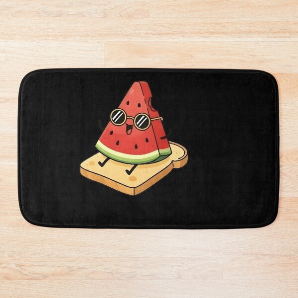 Item preview, Adorable Kawaii Watermelon Slice Sitting on Toast designed and sold by Trendora90.