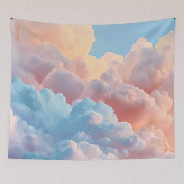 Item preview, Pastel Sunset Clouds Dreamy Sky Aesthetic Art designed and sold by Mindrender.