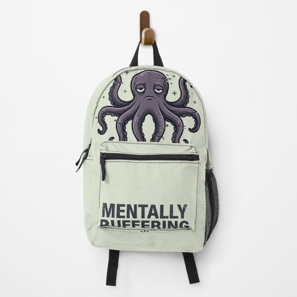 Item preview, Mentally Buffering Octopus Y2K Graphic Tee designed and sold by ZyxDes.