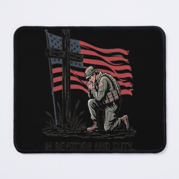 Item preview, In Devotion And Duty Faith And Valor Soldiers Prayer designed and sold by TheRetroStyle.