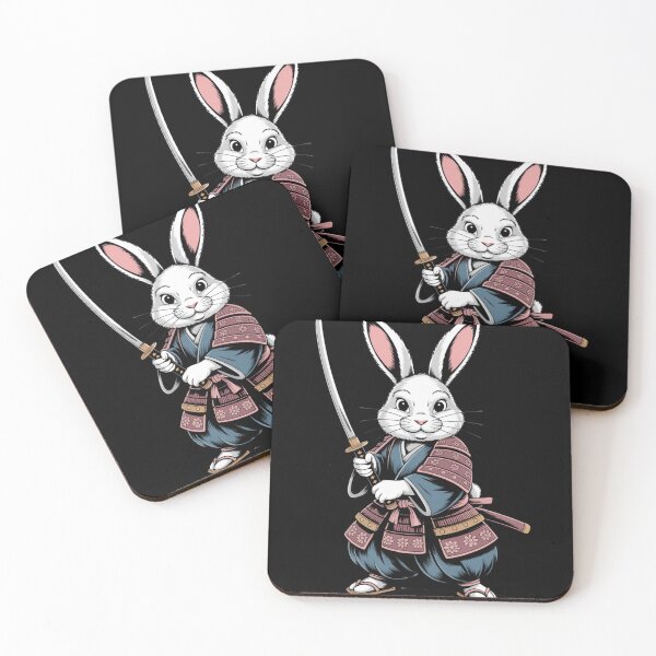 Item preview, Samurai Easter Bunny – Japanese Warrior Rabbit Katana Armour Easter Tee designed and sold by DarylWelsh2024.