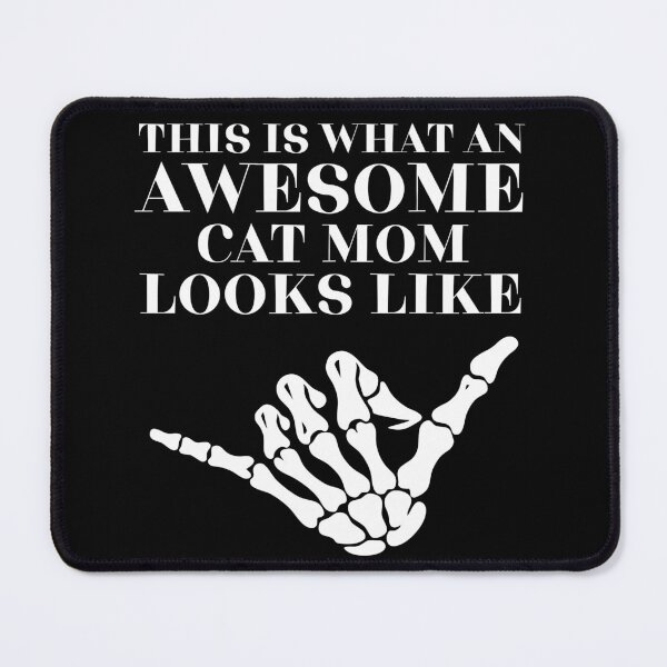 Item preview, This is what an awesome cat mom looks like Classic Funny T-Shirt designed and sold by OldSkullDesigns.