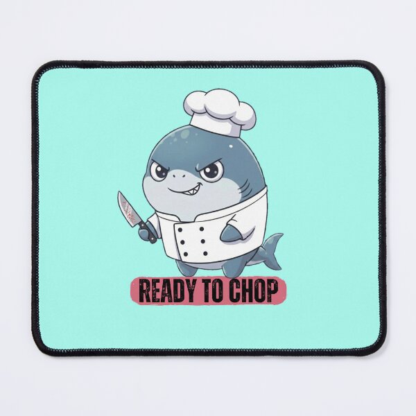 Item preview, Ready To Chop Chef Shark designed and sold by Nature's Chibis.