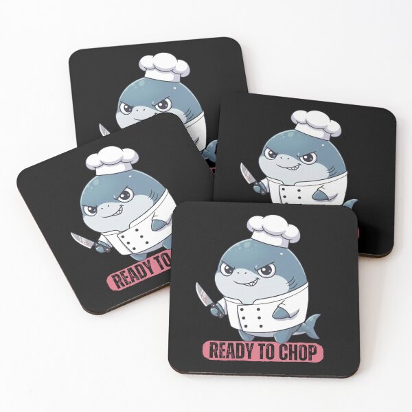 Item preview, Ready To Chop Chef Shark designed and sold by Nature's Chibis.