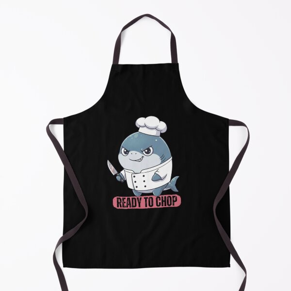 Item preview, Ready To Chop Chef Shark designed and sold by Nature's Chibis.